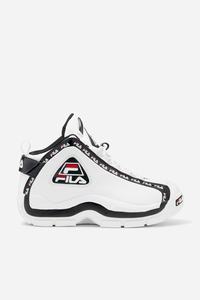 White / Black / Red Fila grant hill 2 repeat Men's Sneakers | 351076-EFY